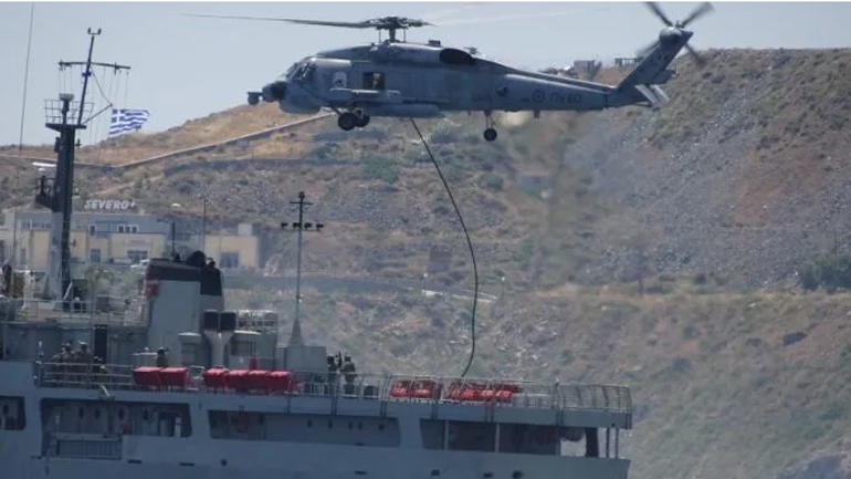 Επίδειξη μαχητικής ετοιμότητας και ικανότητας του Πολεμικού Ναυτικού στη Σύρο