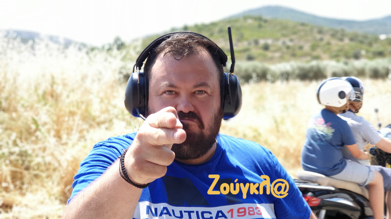 Έβγαλαν τα.... πιστόλια και αναμετρήθηκαν μέχρι τελικής πτώσης στη Ριτσώνα, τόσο οι οδηγοί όσο και οι μηχανικοί (στη φωτογραφία ο Μελέτης Καρατεκίδης)