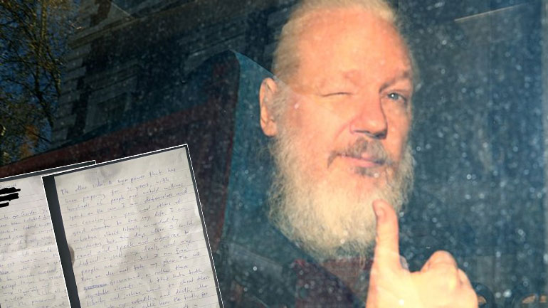 Επιστολή του Ασάνζ μέσα από τη φυλακή