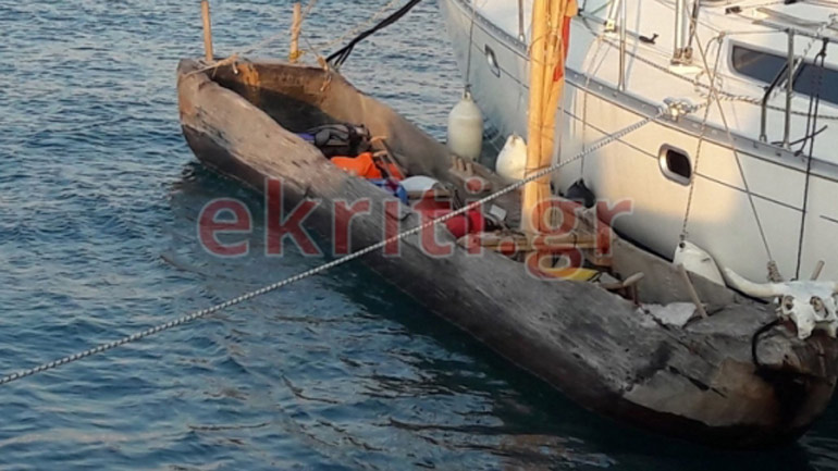 Πρωτόγονο πλοιάριο ταξιδεύει στο Αιγαίο για επιστημονικούς σκοπούς!