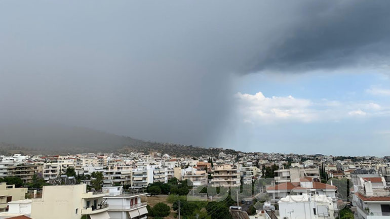 Το «πέρασμα» της κακοκαιρίας στα νότια προάστια