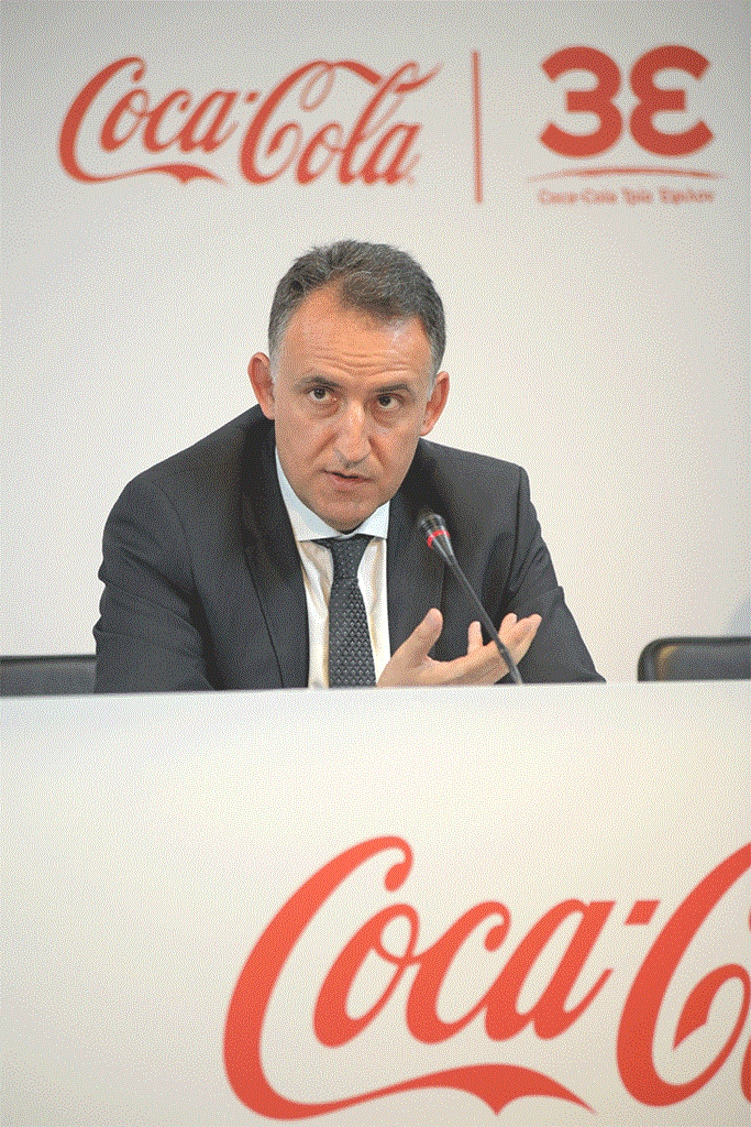 Ο κ. Γιάννης Παπαχρήστου, Γενικός Διευθυντής της Coca-Cola Τρία Έψιλον