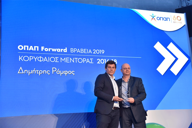 Παναγιώτης Καραμπίνης, Διευθύνων Σύμβουλος της Endeavor Greece και Δημήτρης Ράμφος, Chief Buyer της εταιρείας Σκλαβενίτης