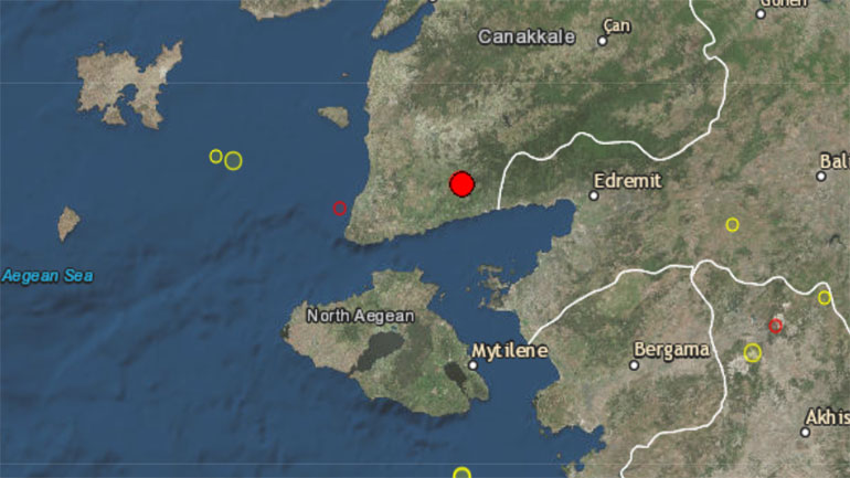 Σεισμός 4,1 R κοντά στις ακτές της δυτικής Τουρκίας