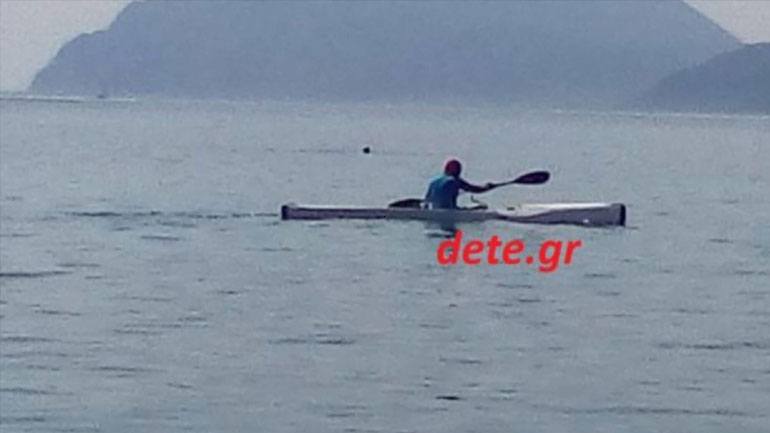 O Γιώργος Παπανδρέου με το κανό του έπεσε σε… μπουρίνι