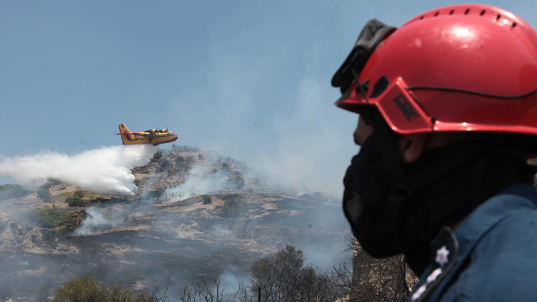 Μεγάλη πυρκαγιά στο Λαγονήσι