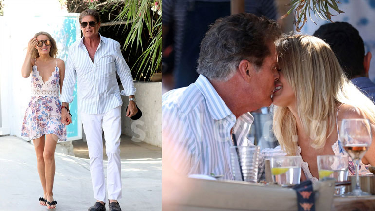 David Hasselhoff: Τρυφερά τετ α τετ με τη νεότερη σύζυγό του στη Μύκονο!
