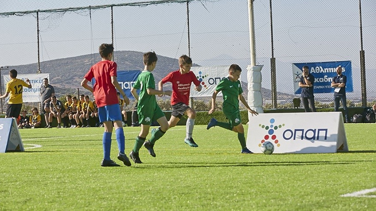Γκολ από τις Αθλητικές Ακαδημίες ΟΠΑΠ στο τουρνουά αθλητικών αξιών