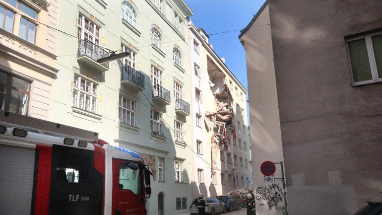 Βιέννη: Διαρροή υγραερίου προκάλεσε μερική κατάρρευση κτηρίων – Τέσσερις τραυματίες