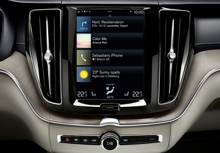 Η κεντρική οθόνη θυμίζει... tablet