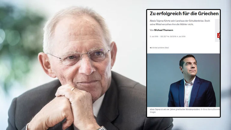 Εύσημα Σόιμπλε στον Τσίπρα για τις Πρέσπες