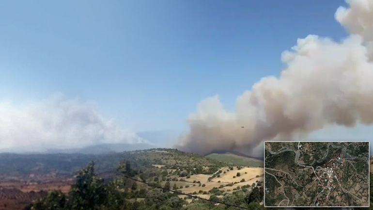 Μεγάλη πυρκαγιά στο Αλιβέρι – Εκκενώθηκε οικισμός