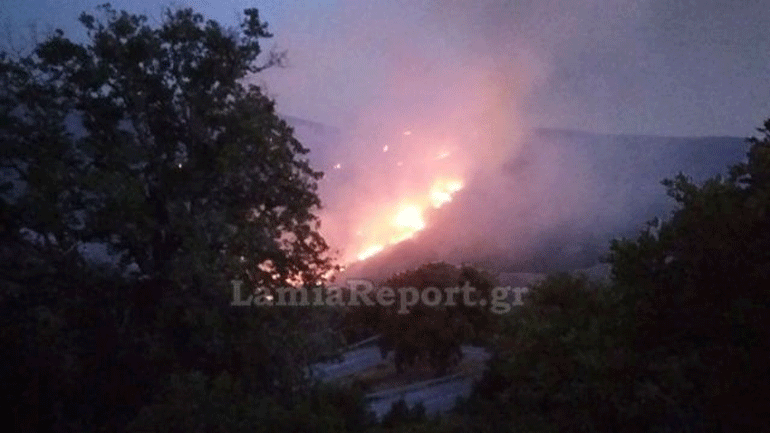 Ολονύχτια μάχη με τις φλόγες στην Εύβοια – Οι καιρικές συνθήκες θα κρίνουν την εξέλιξη της φωτιάς