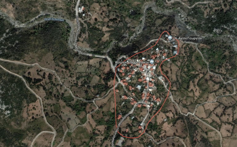 Εικόνα από google maps - Οικισμός Μανίκια στην Εύβοια