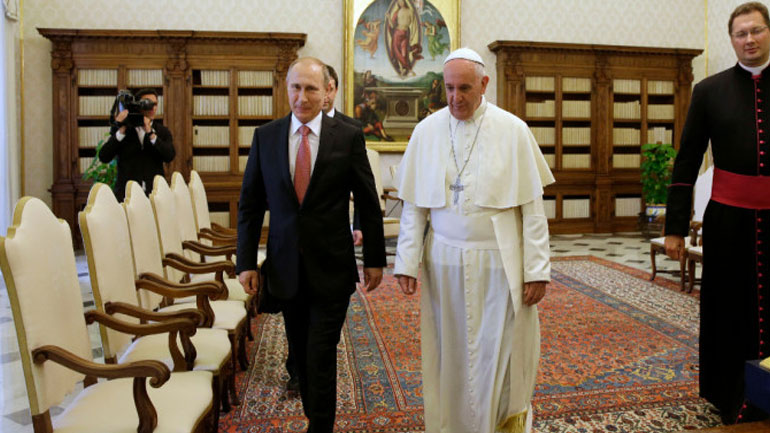 Πούτιν και Πάπας είχαν «ουσιαστικές» συνομιλίες στο Βατικανό για την Ουκρανία, τη Συρία και τη Βενεζουέλα