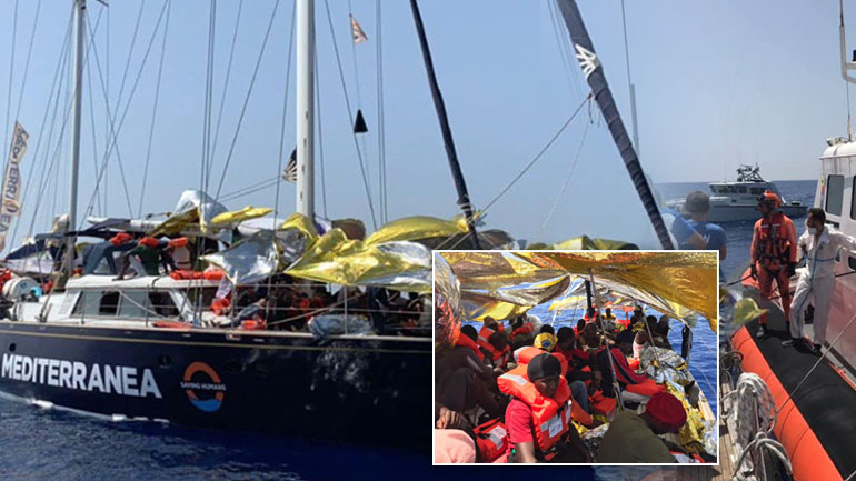 Έλληνας διασώστης σπάει τον κλοιό του Σαλβίνι