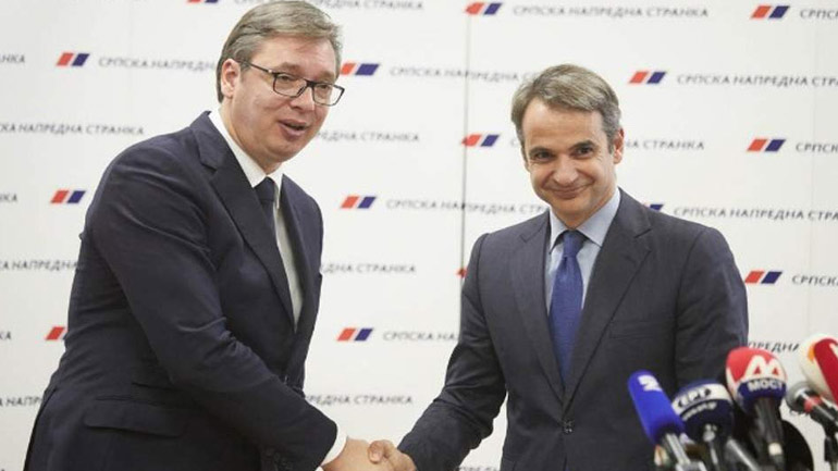 Ο Αλ. Βούτσιτς συνεχάρη τον Κυρ. Μητσοτάκη για τη νίκη της ΝΔ