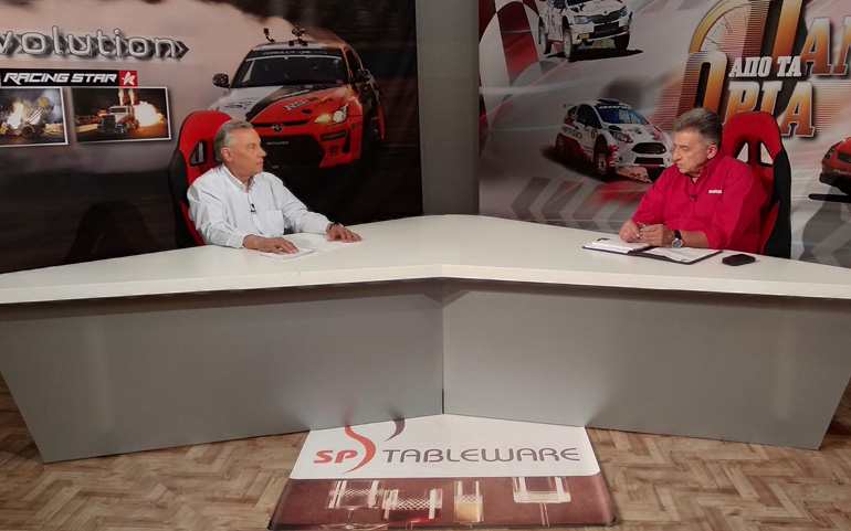 Ο Τζώρτζης Αγγελόπουλος με τον Στράτο Φωτεινέλη 