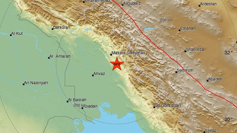 Σεισμός 5,7R στο δυτικό Ιράν