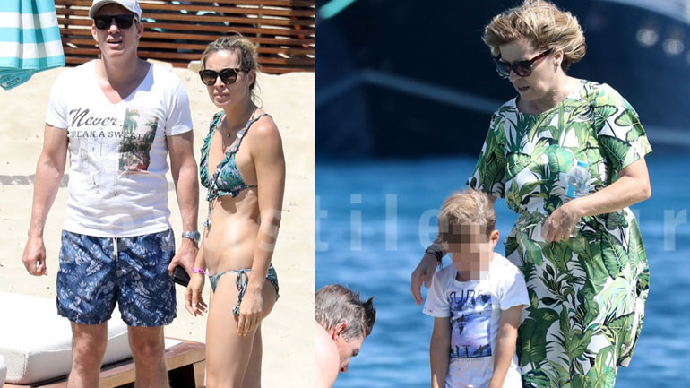 Μαριέττα Χρουσαλά – Λέων Πατίτσας: Οικογενειακές διακοπές στο νησί των ανέμων!