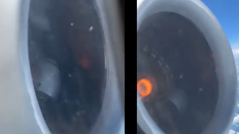 Κινητήρας αεροσκάφους διαλύεται κατά τη διάρκεια της πτήσης