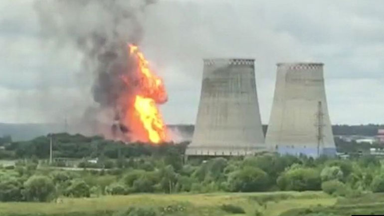 Μόσχα: Μεγάλη πυρκαγιά έχει ξεσπάσει σε θερμοηλεκτρικό σταθμό
