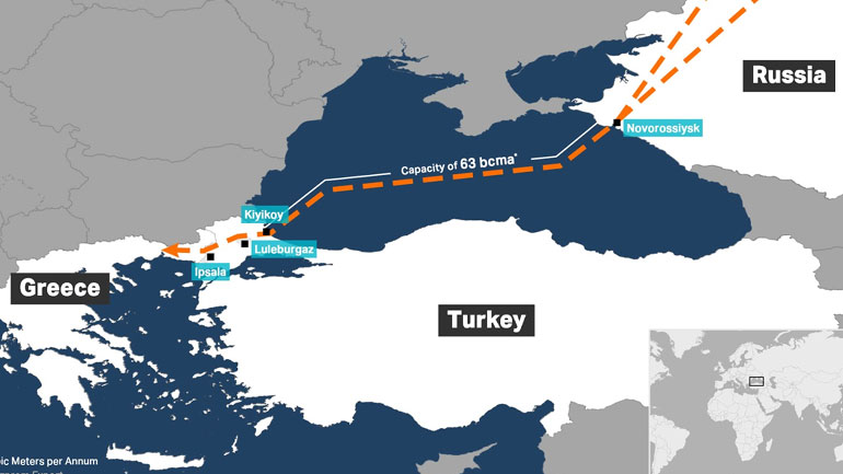 Θα μοιράζει φυσικό αέριο στην Ευρώπη έως το τέλος του χρόνου ο TurkStream