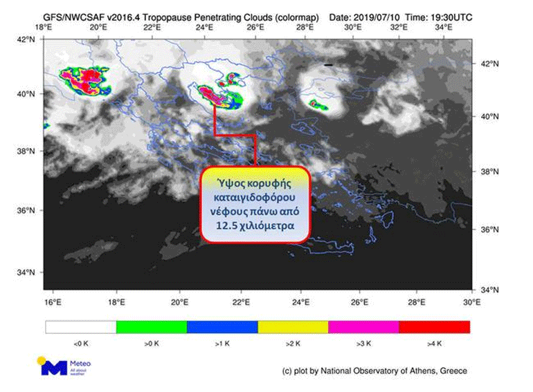 Νέφη που ξεπερνούν το επίπεδο της τροπόπαυσης