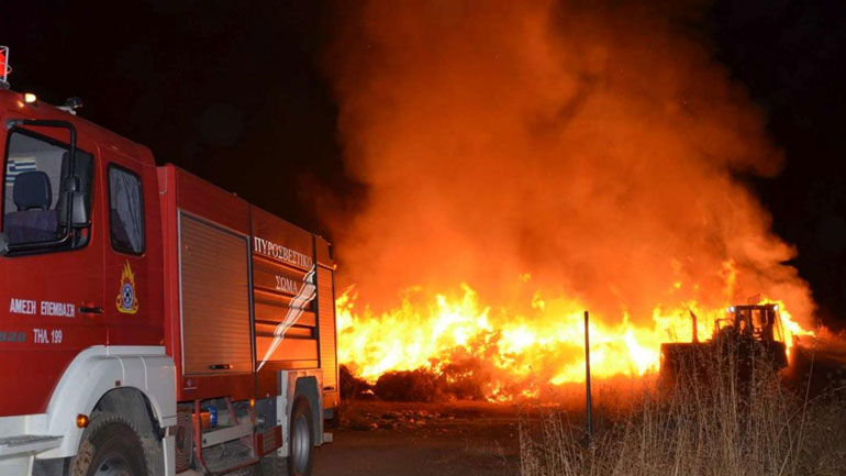 Υπό μερικό έλεγχο η πυρκαγιά στην Αμφίκλεια Φθιώτιδας