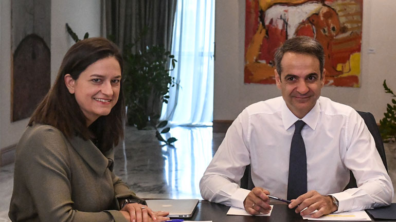 Στο υπουργείο Παιδείας ο πρωθυπουργός Κυριάκος Μητσοτάκης