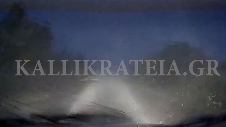 Χαλκιδική: Το «χτύπημα» της φονικής καταιγίδας μέσα από ΙΧ