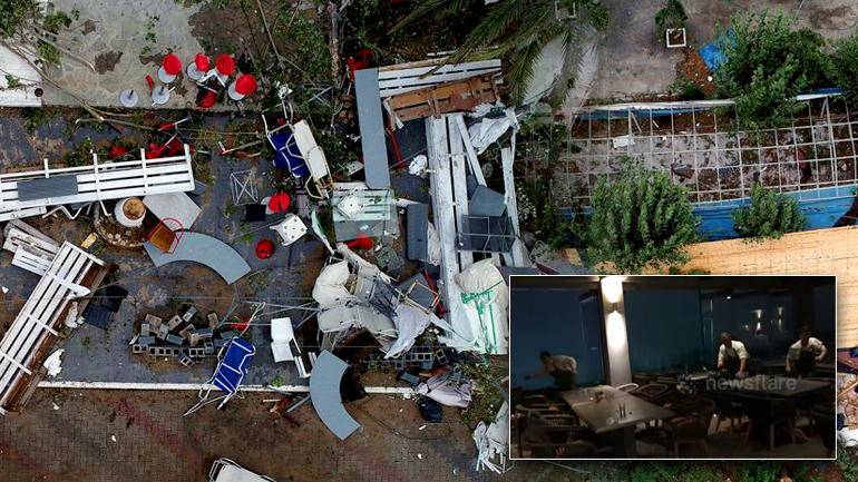 Βίντεο με την καταστροφική μανία του κυκλώνα