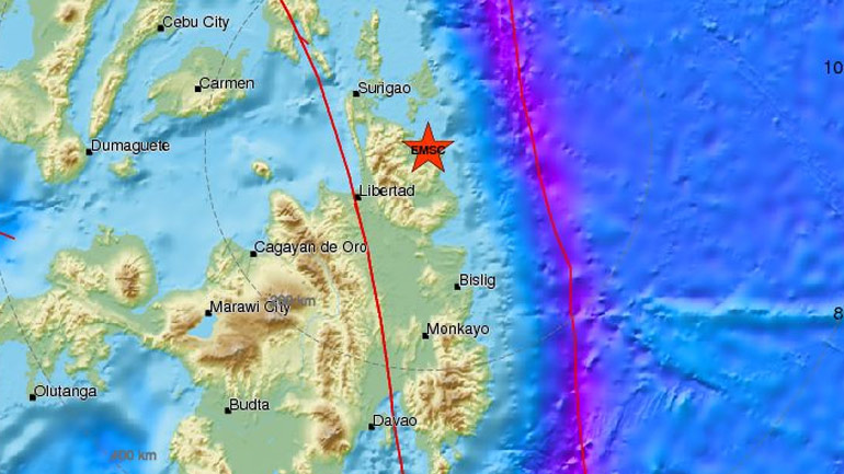 Φιλιππίνες: Σεισμική δόνηση 5,8R στο νησί Μιντανάο