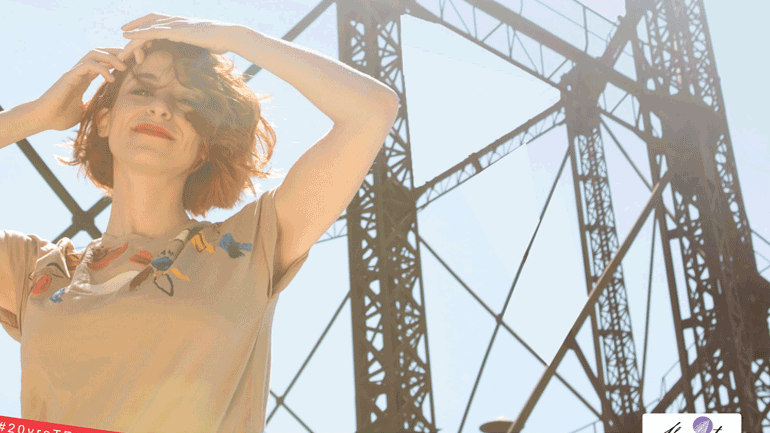 Η  Μαρίζα Ρίζου στην Τεχνόπολη