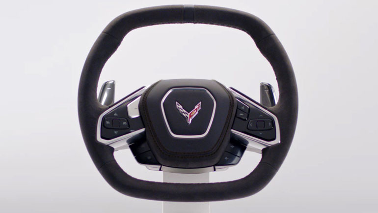 Το τιμόνι της νέας Corvette C8