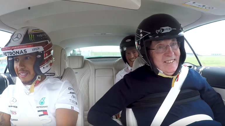 O Sir Frank μπήκε στην πίστα με οδηγό τον Hamilton