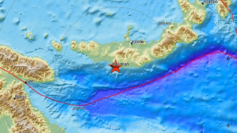 Σεισμός 6,2R στην Παπούα Ν. Γουινέα