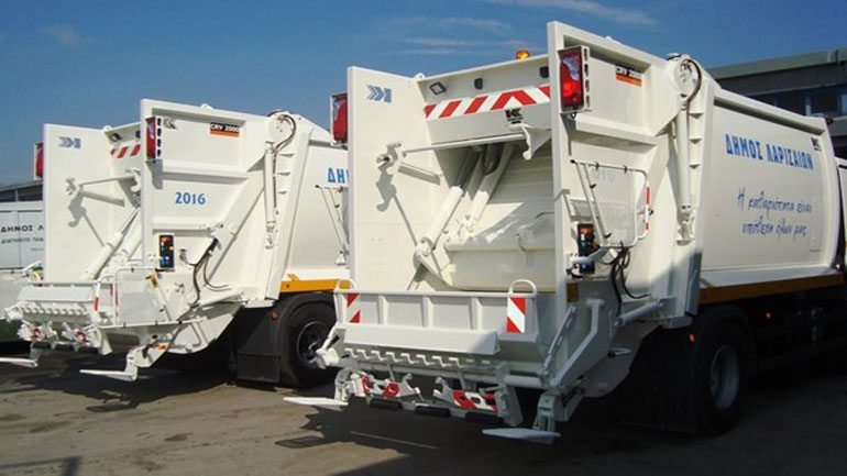 Λάρισα: Δέκα νέα απορριμματοφόρα στη μάχη της καθαριότητας