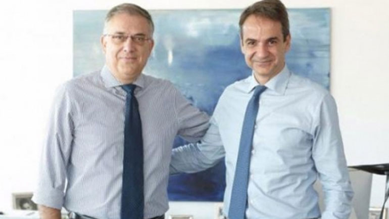 Συνάντηση του Κ.Μητσοτάκη με τον υπουργό Εσωτερικών Τ. Θεοδωρικάκο