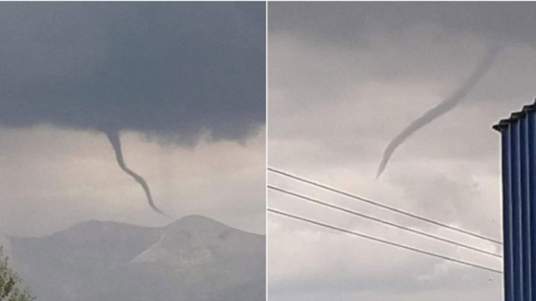 Το πέρασμα ανεμοστρόβιλου από τα ορεινά της Ξάνθης