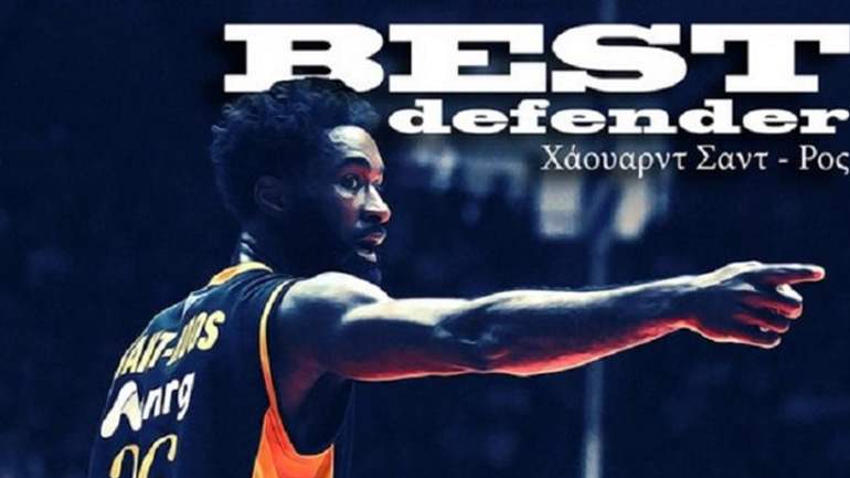 Ο Χάουαρντ Σαντ Ρος καλύτερος αμυντικός της Basket League