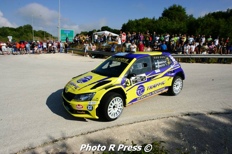 Η Skoda Fabia R5 με την οποία έτρεξαν οι Τσολακίδης - Δήμου στο Ηπειρωτικό Ράλι