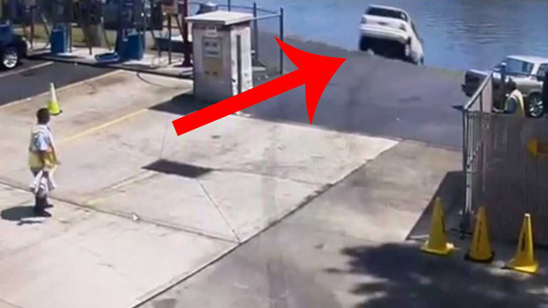 Έφυγε με τη Mercedes ευθεία για το ποτάμι!