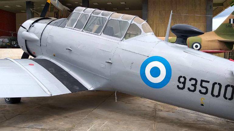 Αποκαλυπτήρια τού τετάρτου αεροσκάφους Τ-6G στο Πολεμικό Μουσείο Αποκαλυπτήρια τού τετάρτου αεροσκάφους Τ-6G στο Πολεμικό Μουσείο