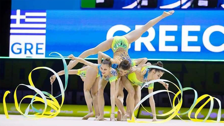 Ρυθμική γυμναστική: Ένατη η Εθνική ανσάμπλ στο Παγκόσμιο Πρωτάθλημα νεανίδων