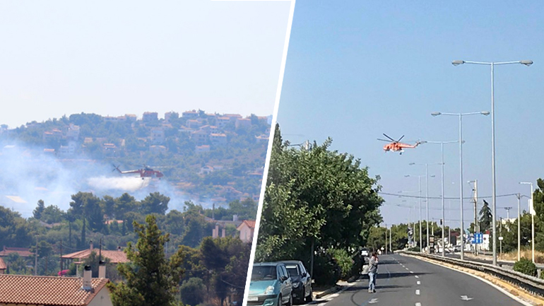 Υπό έλεγχο η φωτιά στη Ραφήνα