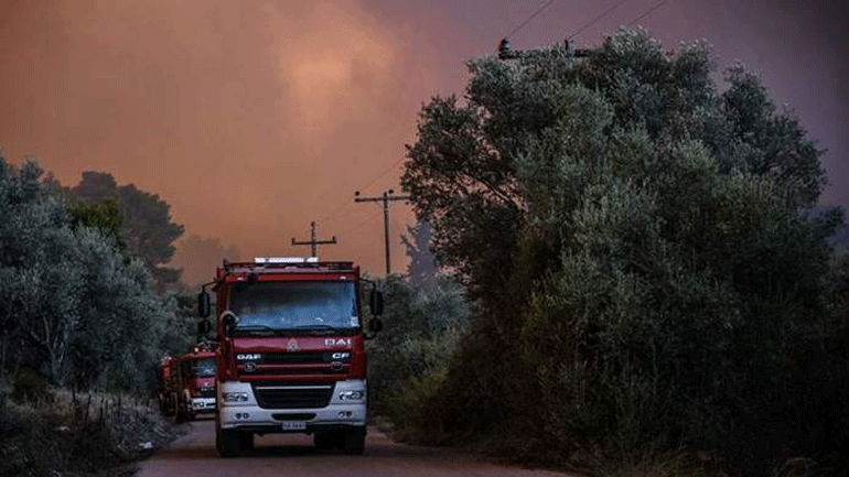 Κεφαλονιά: Υπό μερικό έλεγχο η πυρκαγιά στη Σάμη