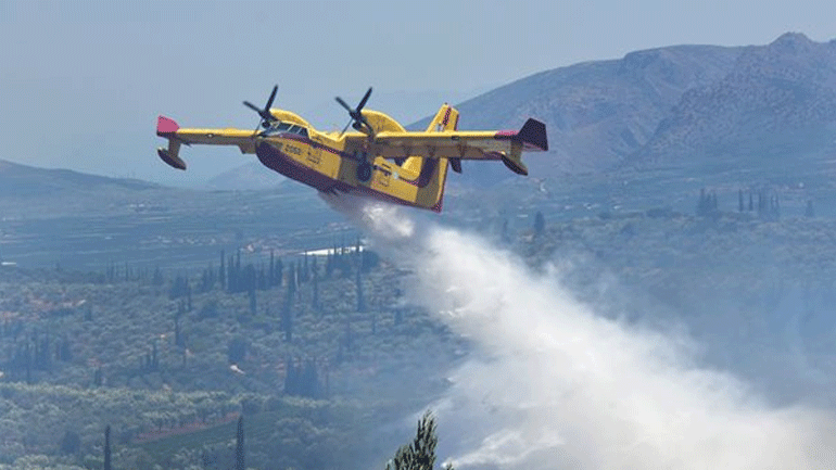 Πυρκαγιά σε δασική έκταση στην Κεφαλονιά – Απειλούνται σπίτια