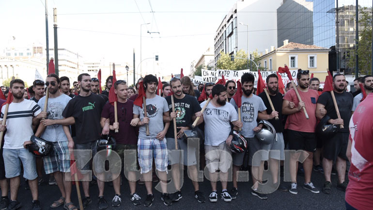 Συλλαλητήριο για το άσυλο στο κέντρο της Αθήνας