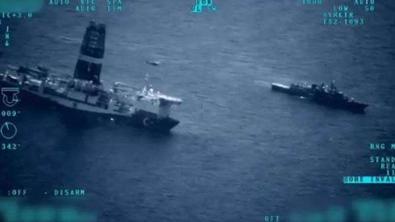 Η Τουρκία δημοσίευσε εικόνες του τουρκικού Πολεμικού Ναυτικού από τα γεωτρύπανα στην ανατολική Μεσόγειο